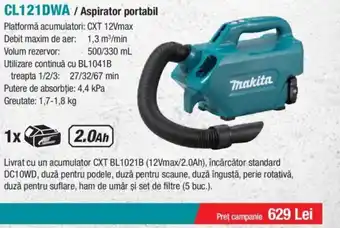 CL121DWA/Aspirator portabil