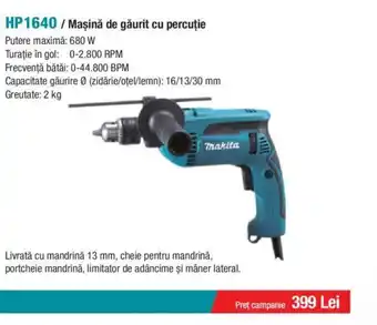 HP1640/ Maşină de găurit cu percuție