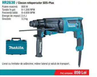 Makita HR2630/Ciocan rotopercutor SDS-Plus Ofertă