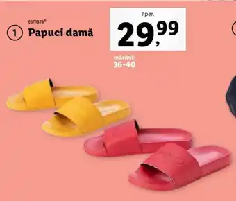 Lidl Papuci damă Ofertă