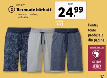 Lidl Bermude bărbați Ofertă