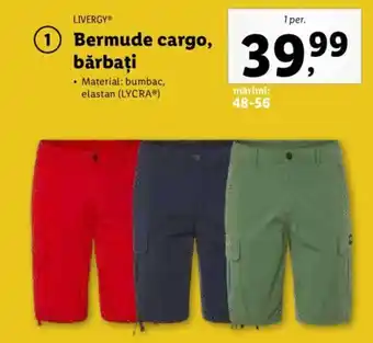 Lidl Bermude cargo, bărbaţi Ofertă