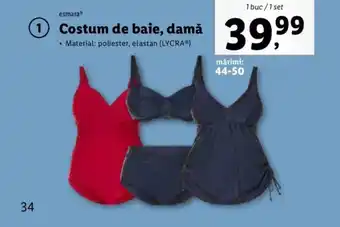 Lidl Costum de baie, damǎ Ofertă