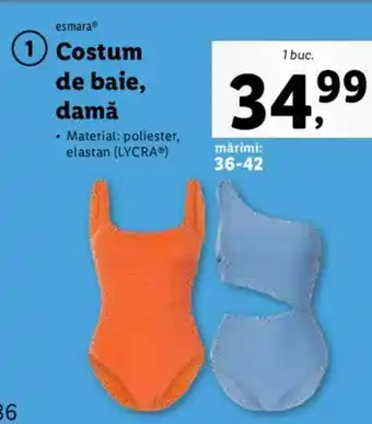 Lidl Costum de baie, damǎ Ofertă