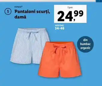 Lidl Pantaloni scurţi, damǎ Ofertă