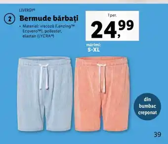 Lidl Bermude bărbaţi Ofertă