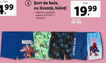 Şort de baie, cu licenţă, băieți