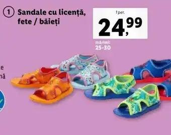 Lidl Sandale cu licenţă, fete / băieţi Ofertă