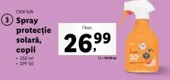 Spray protecție solară, copii