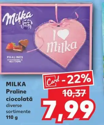 Kaufland MILKA Praline ciocolată Ofertă