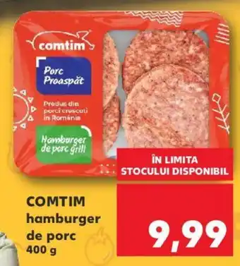 Kaufland COMTIM hamburger de porc 400g Ofertă