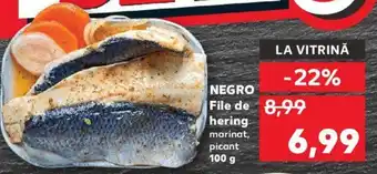 Kaufland NEGRO File de hering Ofertă