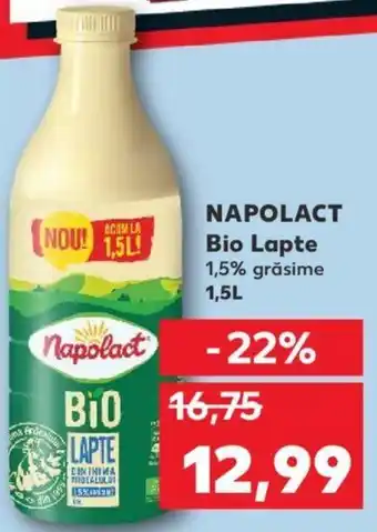 Kaufland NAPOLACT Bio Lapte Ofertă