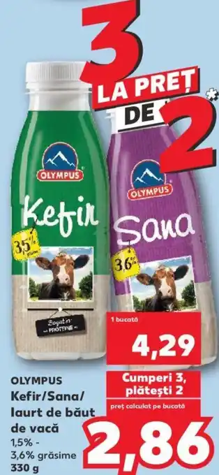 Kaufland OLYMPUS Kefir/Sana/ laurt de băut de vacǎ Ofertă