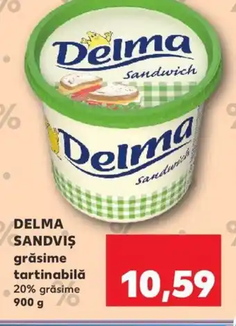 Kaufland DELMA SANDVIS grăsime tartinabilă Ofertă