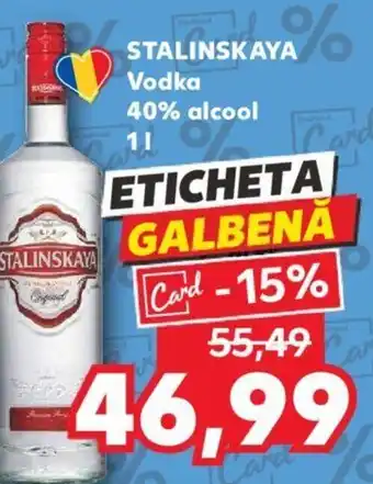 Kaufland STALINSKAYA Vodka 40% alcool 1L Ofertă