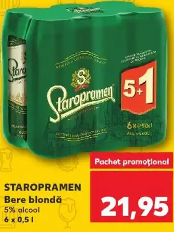 Kaufland STAROPRAMEN Bere blondă Ofertă