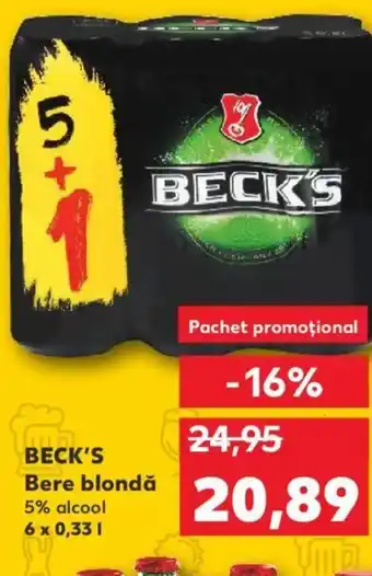 Kaufland BECK'S Bere blondă Ofertă