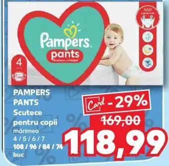 Kaufland PAMPERS PANTS Scutece pentru copii Ofertă