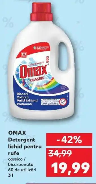 Kaufland OMAX Detergent lichid pentru rufe Ofertă