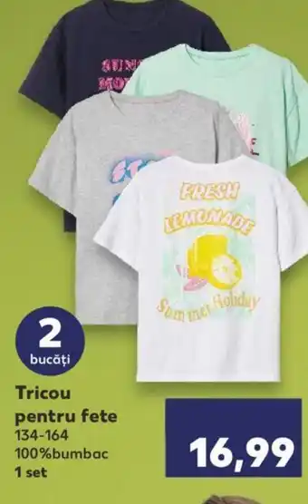 Kaufland Tricou pentru fete Ofertă