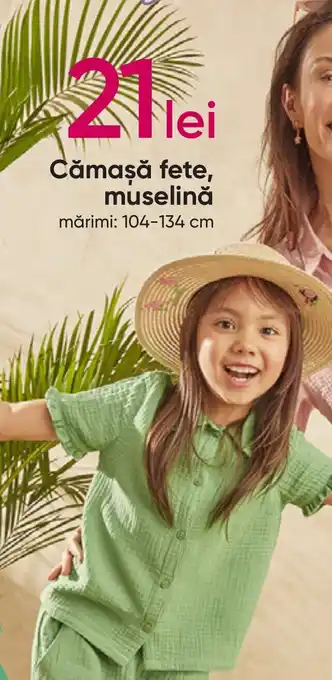 Pepco Cămașă fete, muselinǎ Ofertă