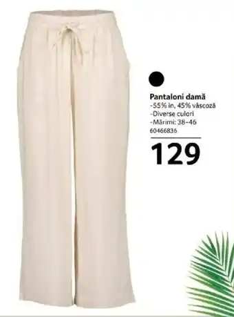 Selgros Pantaloni damă Ofertă