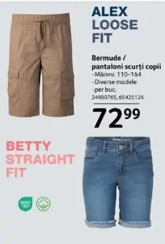 Selgros Bermude / pantaloni scurţi copii Ofertă