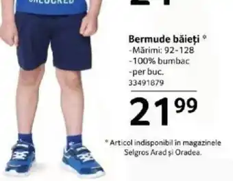 Selgros Bermude băieți Ofertă