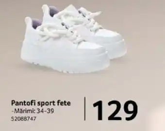 Selgros Pantofi sport fete Ofertă