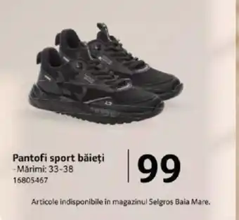 Selgros Pantofi sport băieți Ofertă