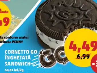 Penny CORNETTO GO ÎNGHEȚATĂ SANDWICH Ofertă