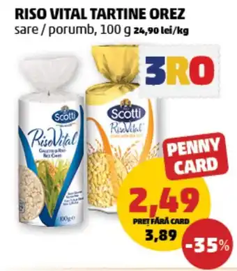 Penny RISO VITAL TARTINE OREZ Ofertă