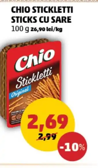 Penny CHIO STICKLETTI STICKS CU SARE Ofertă