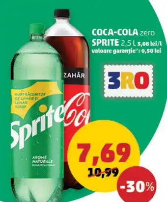 Penny COCA-COLA zero SPRITE 2,5 L Ofertă
