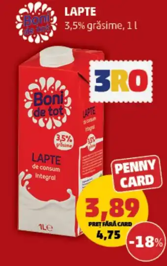 Penny LAPTE 1L Ofertă