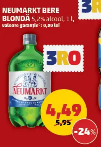 Penny NEUMARKT BERE BLONDĂ 1L Ofertă