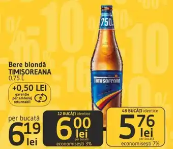 Supeco Bere blondǎ TIMIŞOREANA 0.75 L Ofertă