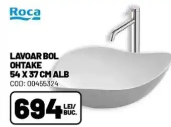 Ambient LAVOAR BOL OHTAKE 54 X 37 CM ALB Ofertă