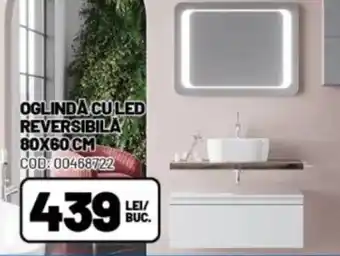 Ambient OGLINDĂ CU LED REVERSIBILA 80X60 CM Ofertă