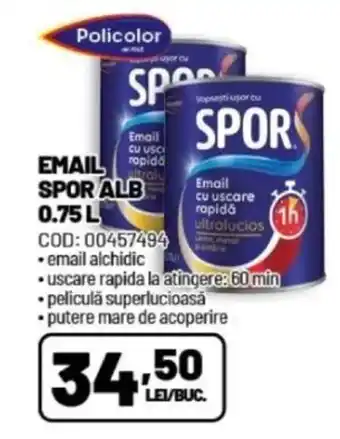 Ambient EMAIL SPOR ALB 0.75L Ofertă
