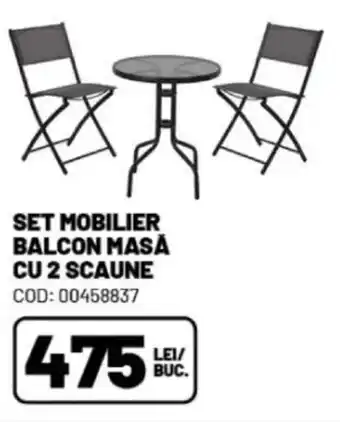 Ambient SET MOBILIER BALCON MASĂ CU 2 SCAUNE Ofertă