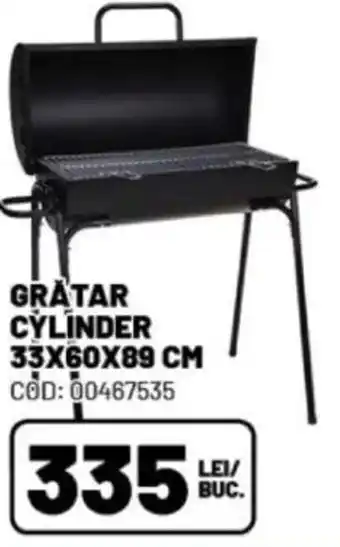 GRÅTAR CYLINDER 33X60X89 CM