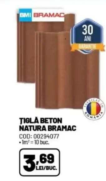 TIGLA BETON NATURA BRAMAC