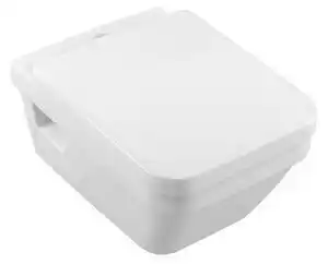 Favi Set vas WC suspendat Villeroy & Boch, Architectura, dreptunghiular, direct flush, cu capac soft close, alb alpin Ofertă