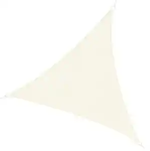 Favi Outsunny Cort Parasolar Triunghiular Anti UV, Design Velă, Perfect pentru Grădină, Crem, 5x5x5m | Aosom Romania Ofertă