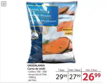 Selgros GROENLANDA Carne de midii Ofertă