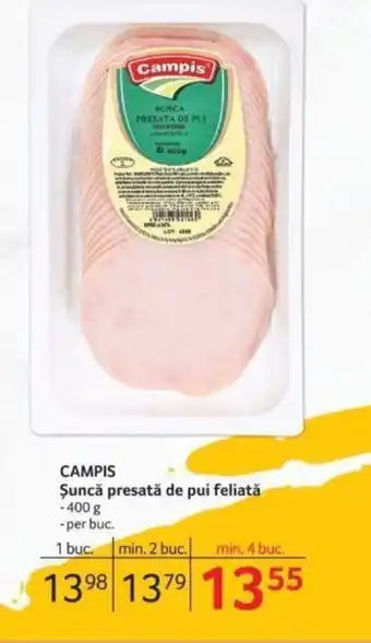 Selgros CAMPIS Șuncă presată de pui feliată Ofertă