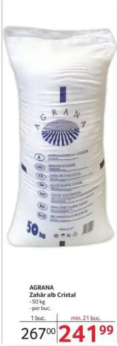 Selgros AGRANA Zahăr alb Cristal Ofertă