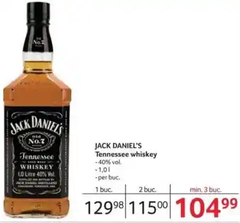 Selgros JACK DANIEL'S Tennessee whiskey Ofertă